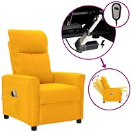 Elektrické masážní křeslo žluté textil, 3098900 - Massage Chair