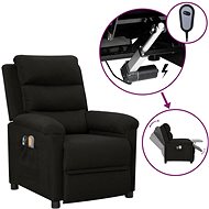 Elektrické masážní křeslo černé textil, 3098977 - Massage Chair