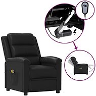 Elektrické masážní křeslo černé umělá kůže, 3098994 - Massage Chair
