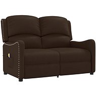 2místné masážní polohovací křeslo hnědé lesklá umělá kůže, 3084600 - Massage Chair