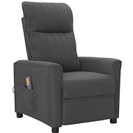 Masážní polohovací křeslo tmavě šedé textil, 342266 - Massage Chair