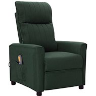 Masážní polohovací křeslo tmavě zelené textil, 342271 - Massage Chair