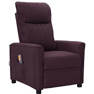 Masážní polohovací křeslo fialové textil, 342272 - Massage Chair