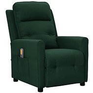 Masážní polohovací křeslo tmavě zelené textil, 342295 - Massage Chair