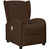 Polohovací masážní křeslo ušák hnědé umělá kůže, 342334 - Massage Chair