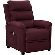Masážní polohovací křeslo fialové textil, 342358 - Massage Chair