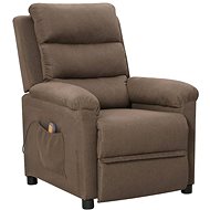 Masážní polohovací křeslo taupe textil, 342359 - Massage Chair