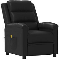 Masážní polohovací křeslo černé umělá kůže, 342370 - Massage Chair