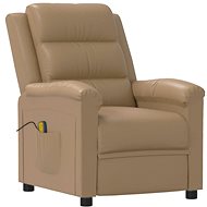 Masážní polohovací křeslo cappuccino umělá kůže, 342376 - Massage Chair