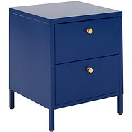 Noční stolek se zásuvkami modrý KYLEA, 322479 - Night Stand