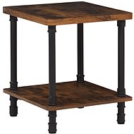 Odkládací stolek tmavé dřevo VERIL, 251862 - Side Table