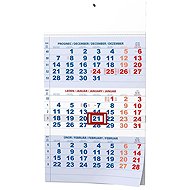BALOUŠEK tříměsíční s mezinárodními svátky 2027, modrý, 29,2 × 42 cm - Wall Calendar
