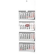 BALOUŠEK čtyřměsíční skládaný s mezinárodními svátky 2027, 29,2 × 90 cm - Wall Calendar