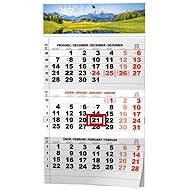 BALOUŠEK tříměsíční s mezinárodními svátky Příroda 2027, černý, 29,2 × 42 cm - Wall Calendar