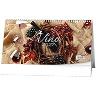 BALOUŠEK Wine 2027, 30×15cm - Desk Calendar