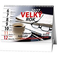 BALOUŠEK Large 2027, 21×15cm - Desk Calendar