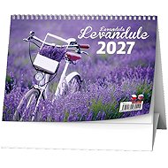 BALOUŠEK Levandule 2027, 21 × 15 cm - Desk Calendar