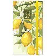 BALOUŠEK Jakub Laminate Weekly Lemon 2027, pocket, 7.5 × 15cm - Planner