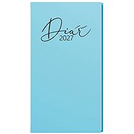 BALOUŠEK Jakub Laminated Pastel Weekly 2027, Blue, Pocket, 7.5 × 15cm - Planner