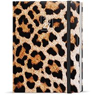 BALOUŠEK Prokop Laminate Weekly Leopard 2027, B6, 12 × 16.5 cm - Planner