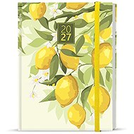 BALOUŠEK Prokop Laminated Weekly Citron 2027, B6, 12 × 16.5 cm - Planner