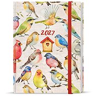 BALOUŠEK Prokop Lamino týdenní Ptáčci 2027, B6, 12 × 16,5 cm - Planner