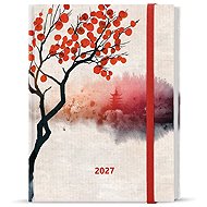 BALOUŠEK Prokop Laminate Weekly Zen 2027, B6, 12 × 16.5 cm - Planner