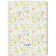 BALOUŠEK Tomáš Laminate Weekly Planner Flowers 2027, A4, 20 × 28 cm - Planner