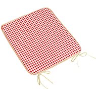 BELLATEX Seat cushion BERTA 34/609 smooth 40 × 40 cm, red - Pillow Seat