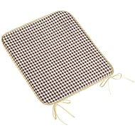 BELLATEX Seat cushion BERTA 34/608 smooth 40 × 40 cm, brown - Pillow Seat