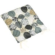 BELLATEX Seat cushion BERTA 41/605 quilted 40 × 40 cm, grey balls - Pillow Seat