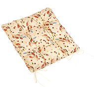 BELLATEX Seat cushion BERTA 41/607 quilted 40 × 40 cm, coloured leaves - Pillow Seat