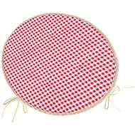 BELLATEX Seat BERTA 79/609 round smooth diameter 40 cm, red - Pillow Seat