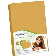 BELLATEX s. r. o. J7: Jersey sheet 180×200 009 mustard - Bedsheet