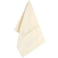 BELLATEX s.r.o. Froté uterák 50 × 100 Linie L/712 vanilkový s výšivkou Babička - Uterák