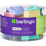 BERLINGO 41 mm, pastelové barvy - dóza 12 ks - Document Clip