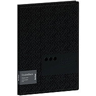 BERLINGO Double Black A4 katalogová kniha, 20 kapes, černá - Document Folder