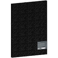 BERLINGO Double Black s gumičkou, černé - Document Folder