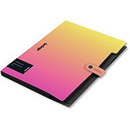 BERLINGO Radiance A4 třídicí kniha, 5 přihrádek, růžovo-oranžová - Document Folder