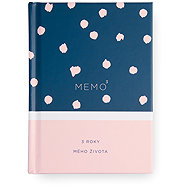 3letý deník MEMO3, pudrově růžová - 