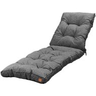 Blomster Quilted cushion for garden beach lounger - dark grey - Cushion