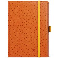 BALOUŠEK 2022 B6 Vivella Extra Orange Polka Dots - Daily Diary