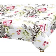 BELLATEX s. r. o. Tablecloth EMA 543 70 × 70cm grey-pink flowers - Tablecloth