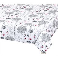 BELLATEX s.r.o. Ubrus DITA 405 120 × 140cm šedé větvičky - Tablecloth