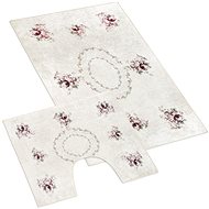 BELLATEX s. r. o. Bathroom set - 3D printing 60×100+60×50 850/036 bouquet - Bath Mat