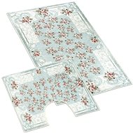 BELLATEX s. r. o. Bathroom set - 3D printing 60×100+60×50 850/059 orient with rose - Bath Mat