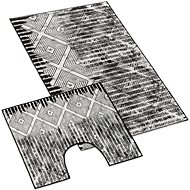 BELLATEX s. r. o. Bathroom set - 3D printing 60×100+60×50 850/099 diamonds - Bath Mat