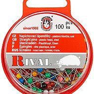 BELLATEX s. r. o. G - Threading pin Fe 31x0,60mm (h.31) coloured head 100pcs - Sewing Machine Accessory