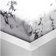 BELLATEX s. r. o. Sheet Microflannel 90×200 181/159 marble white - Bedsheet