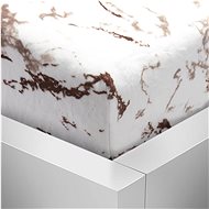 BELLATEX s. r. o. Sheet Microflannel 90×200 181/341 marble brown - Bedsheet